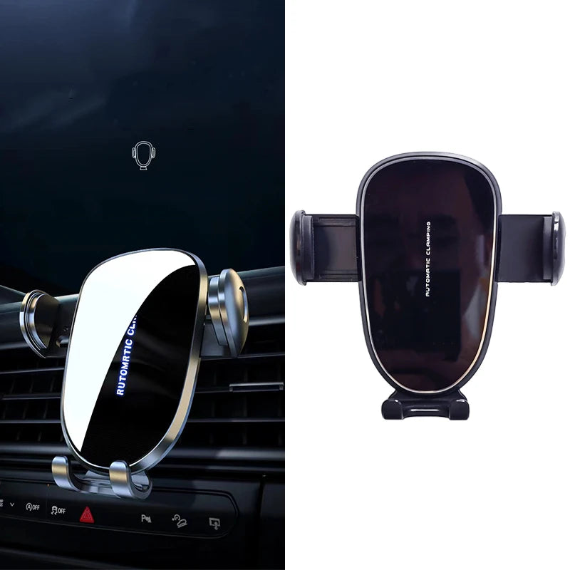 Car Phone Holder For 2024 Screen Fixed Base Navigation Bracket Wireless Charging Stand