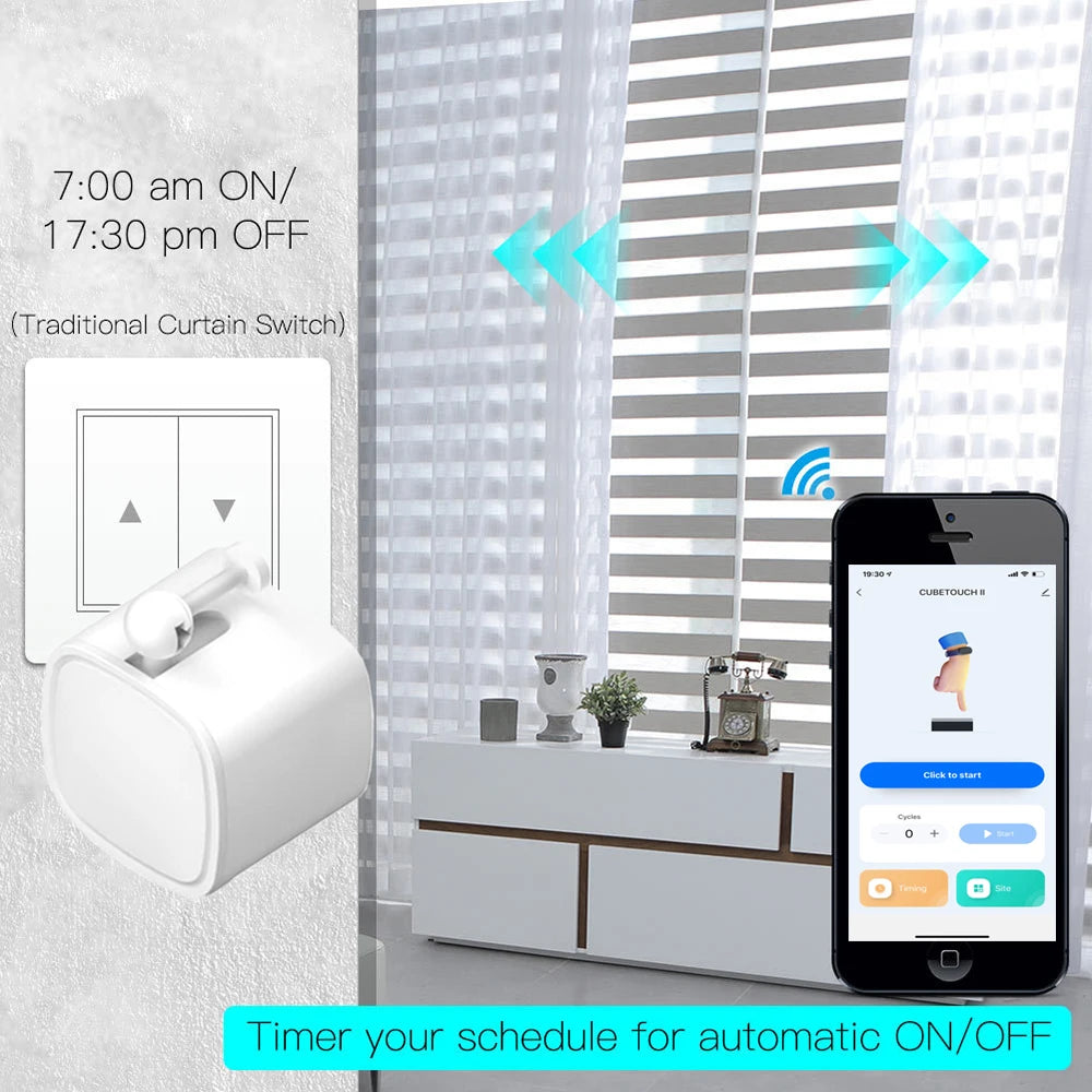 Robot Switch Smart Switch Button Pusher Bluetooth Smart Life App Time Control Work with Alexa Google Home